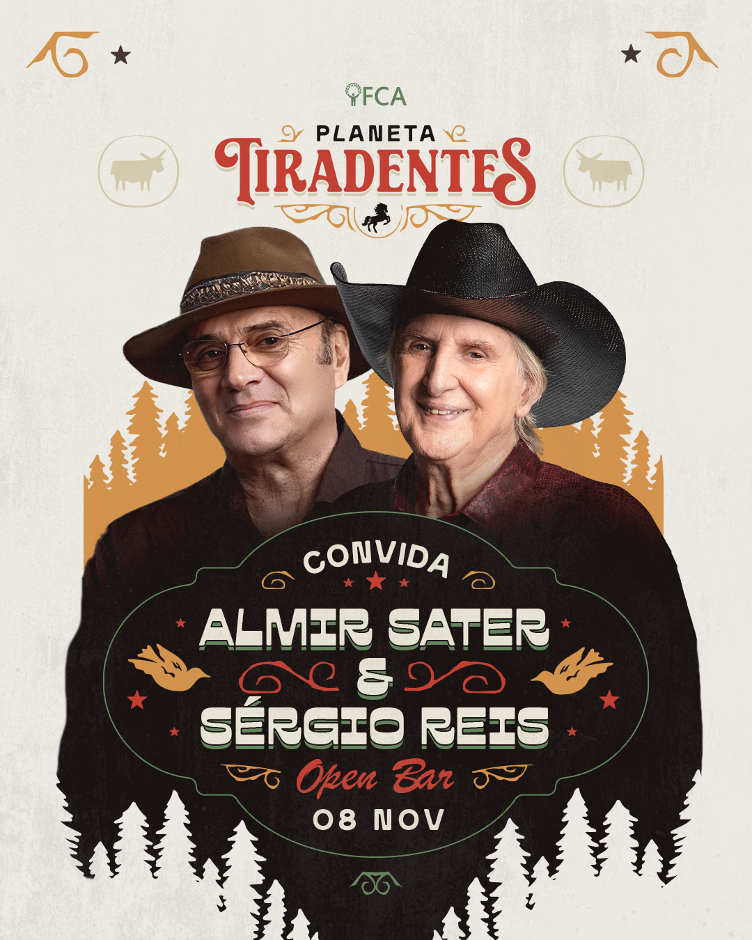 Flyer Almir Sater & Sérgio Reis